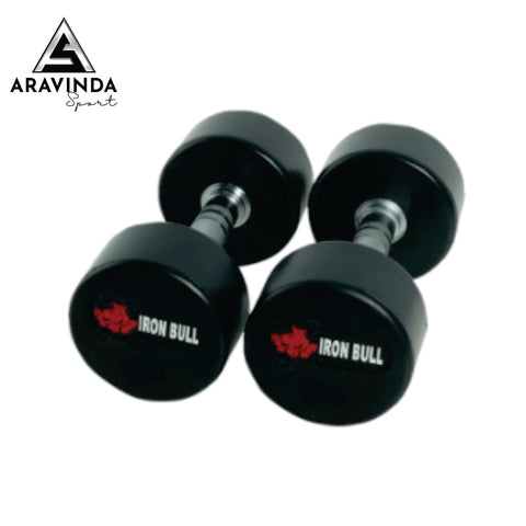 IRONBULL Set Rubber Dumbbell with IRONBULL Logo 2 - 30 KG