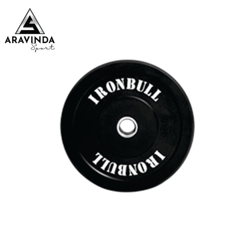 IRONBULL Black Rubber Bumper Plate 20 KG